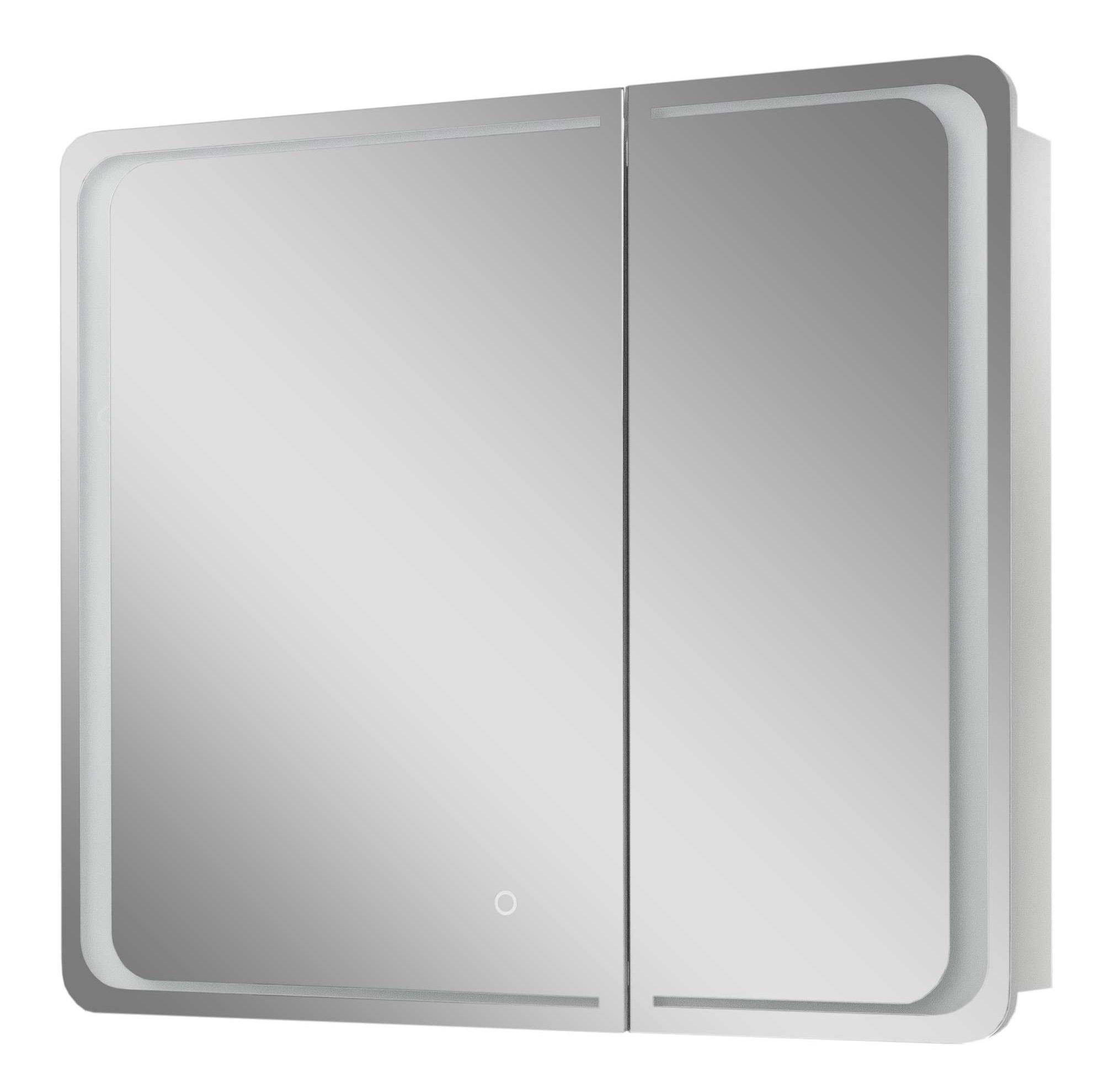 Шафа дзеркальна ЮВВІС VIVACE Z LED Touch Control 80 см Антрацит матовий (UVV043)