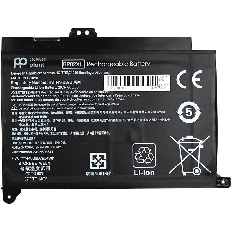 Аккумулятор Power для ноутбуков HP Pavilion Notebook PC 15 BP02XL 7,7V 4400 mAh (2477884948) Аккумулятор Power для ноутбуков HP Pavilion Notebook PC 15 BP02XL 7,7V 4400 mAh (2477884948)