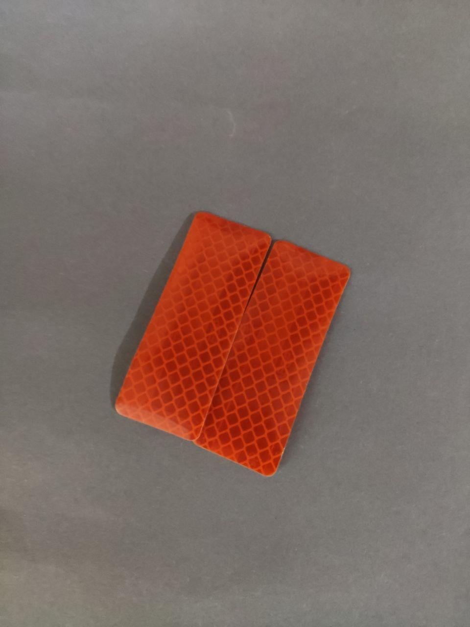 Наклейки светоотражающие 2шт. 8х3см оранжевый (1204246916)