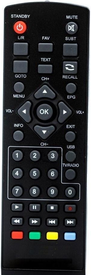 Пульт BRAVIS STB-1108 T2 для Т2 (3000524)