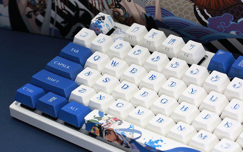 Клавиатура Varmilo VEA87 Lovebirds-I Cherry Mx Red White/Blue (A23A002A3A0A01A003) - фото 3 Клавиатура Varmilo VEA87 Lovebirds-I Cherry Mx Red White/Blue (A23A002A3A0A01A003) - фото 3