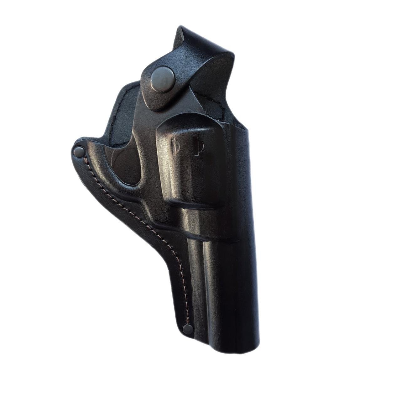 Кобура поясная Револьвер 4 формованная кожа Черный (21542534)