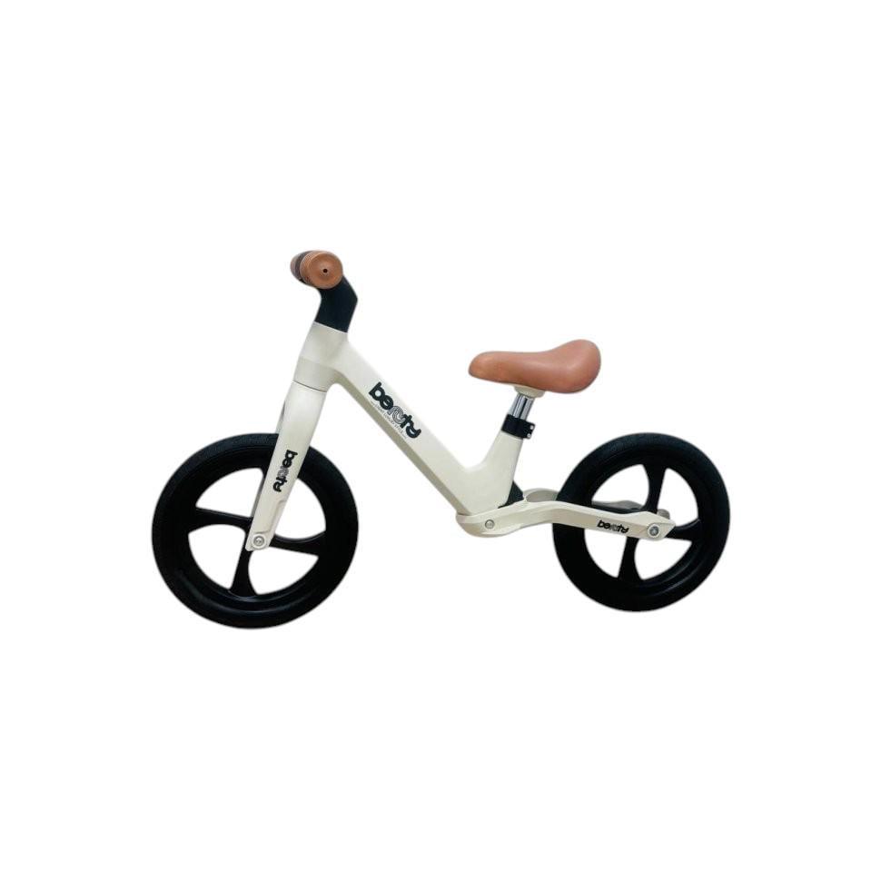 Биговел детский CRUZZER M9 12" карбоновый до 60 кг с регулируемым сиденьем и резиновыми ручками Белый (M9-2mt)