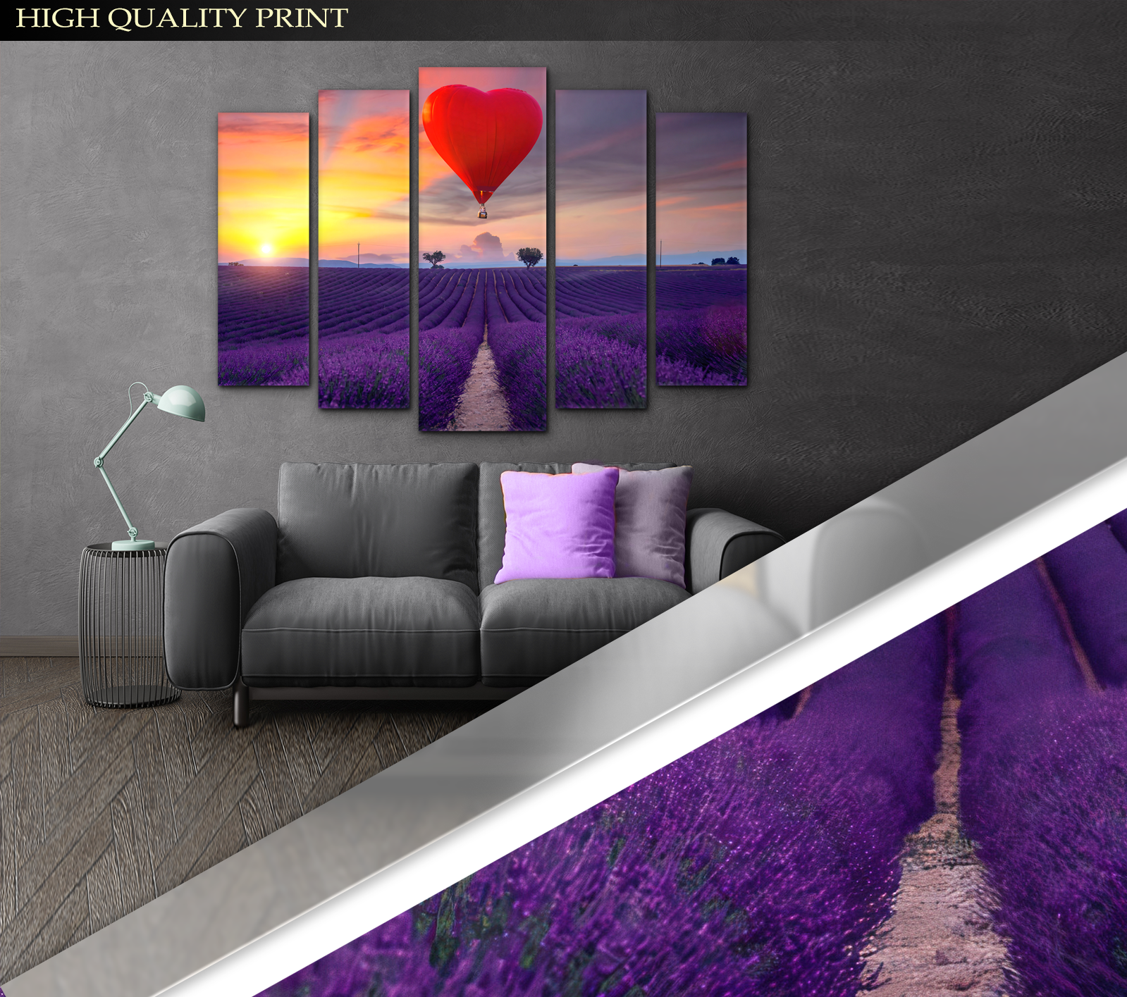 Картина модульная Воздушный шар 90х132 см (Art-273_5) - фото 3