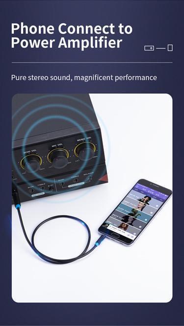 Кабель Vention 6.5 мм Jack-3.5 мм minijack HiFi стерео AUX на 6.35 мм TRS 3 м Чорний (BABBI) - фото 8 Кабель Vention 6.5 мм Jack-3.5 мм minijack HiFi стерео AUX на 6.35 мм TRS 3 м Чорний (BABBI) - фото 8