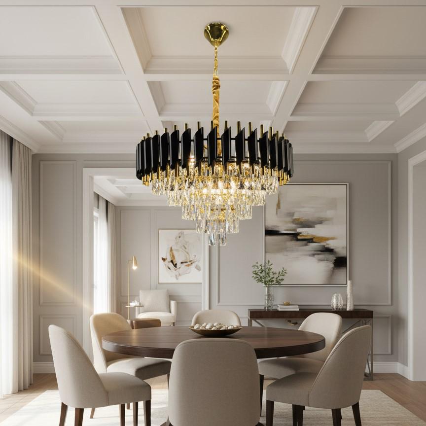 Люстра Zilini JY1913/600 Золотистый/Черный (30106401)