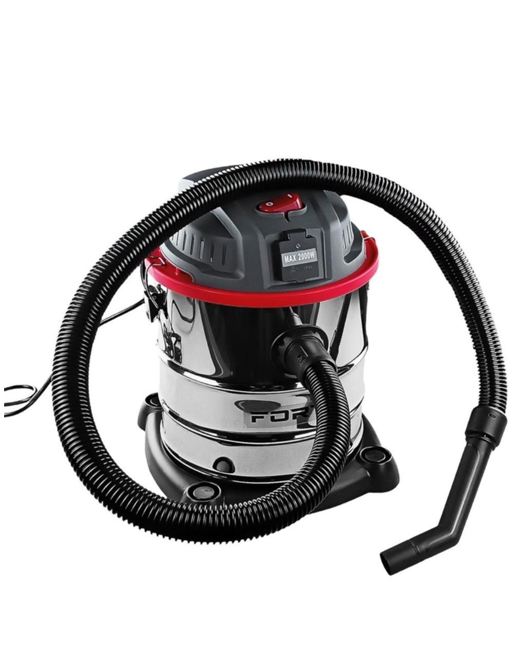 Пилосос універсальний Forte 2000 Вт 20 л Сталевий (VC2016S) - фото 2 Пилосос універсальний Forte 2000 Вт 20 л Сталевий (VC2016S) - фото 2