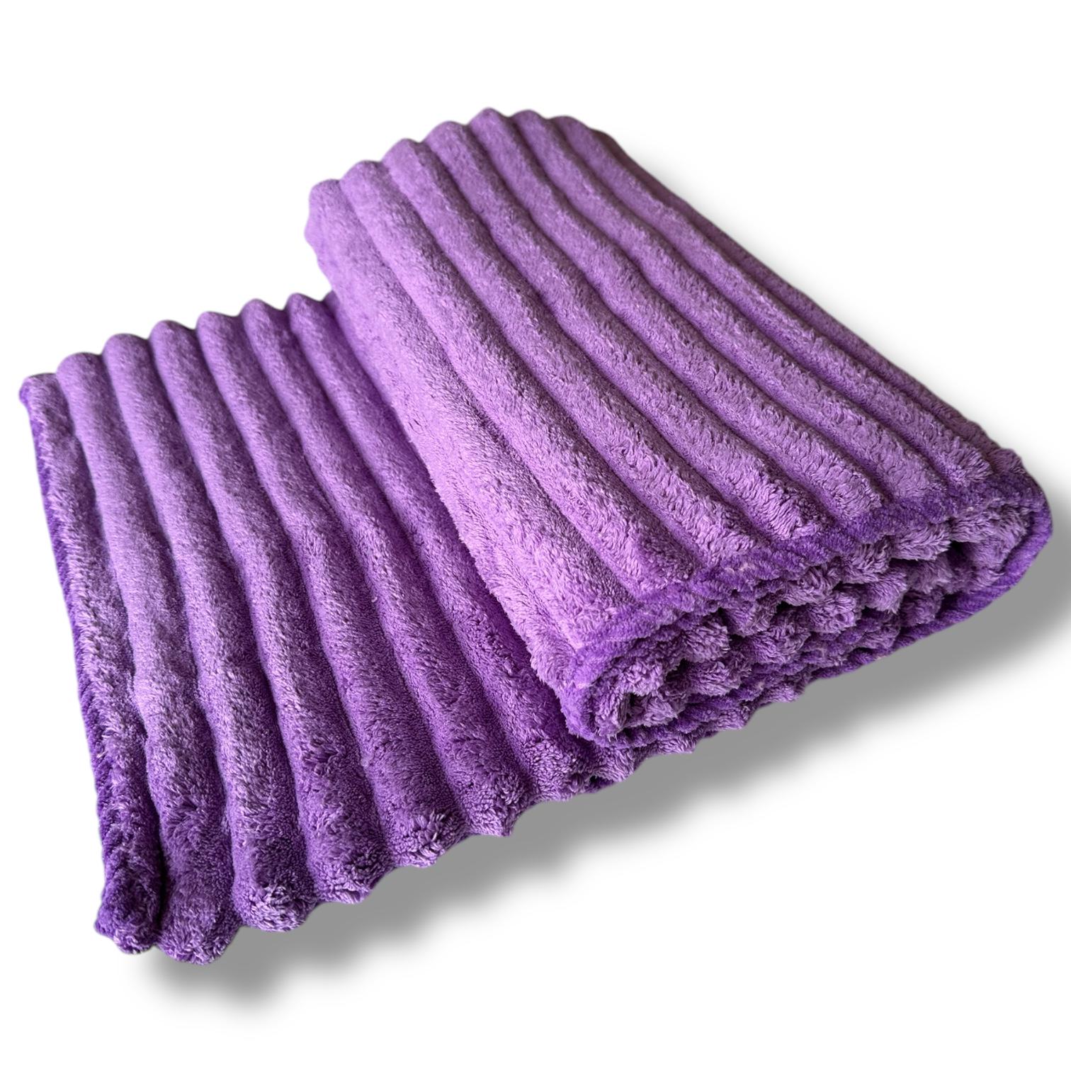 Рушник мікрофібра Malloory Home 80x160 см Фіолетовий (6693-2) - фото 1