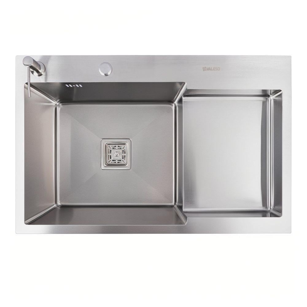 Мойка кухонная Valeso Handmade CM C L с углубленной полкой 78x50 см Нержавеющая сталь (SP000045389)