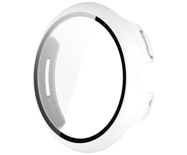 Чехол с защитным стеклом Protective Cover with Glass для Google Pixel Watch 3 41 мм Белый