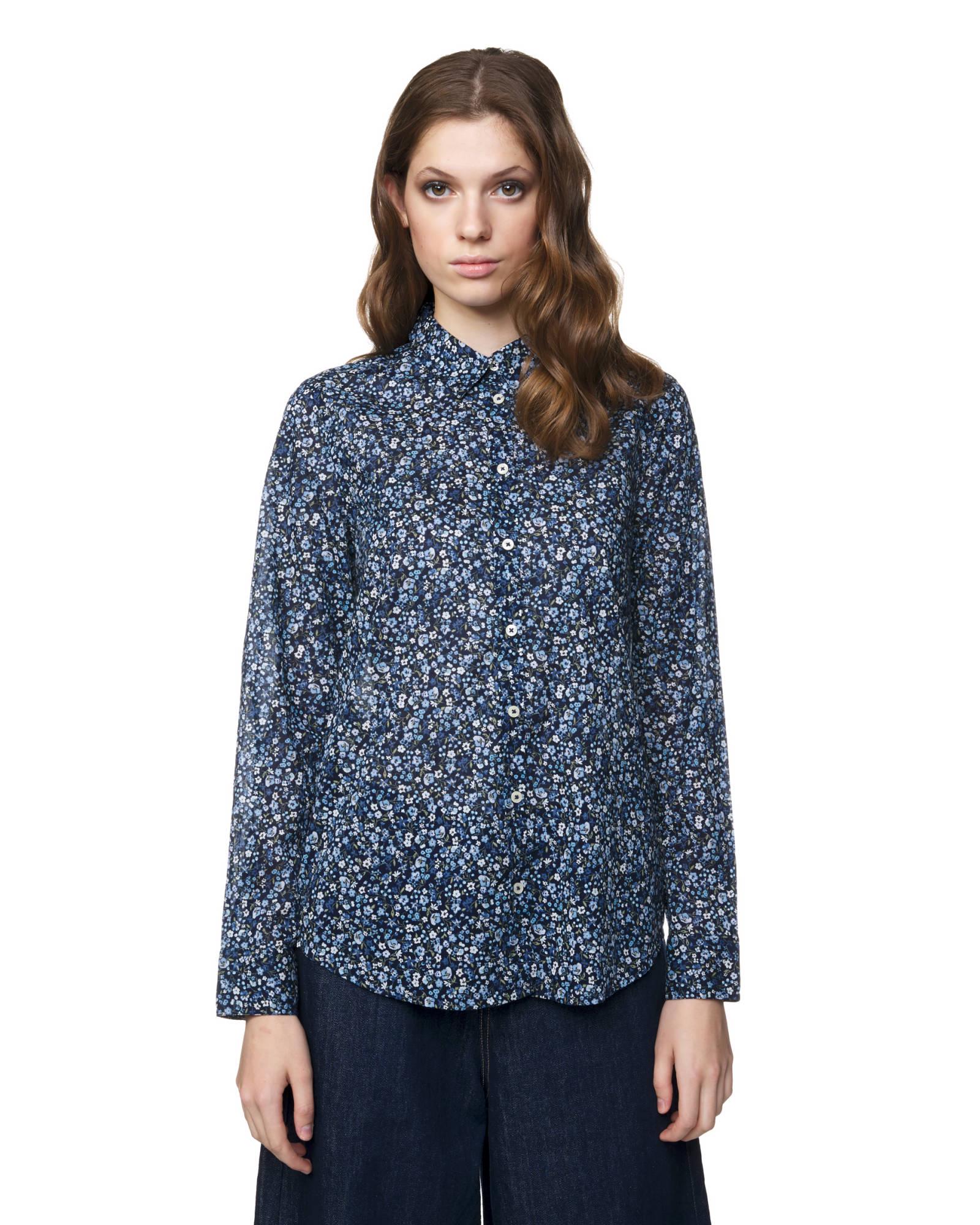 Рубашка женская Benetton 5oa95q8u4 M Синий Рубашка женская Benetton 5oa95q8u4 M Синий