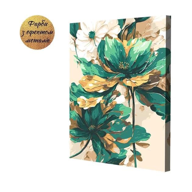 Картина по номерам Riviera Blanca "Цветочная соната" в наборе краска с металлическим эффектом (RB-1006) - фото 2