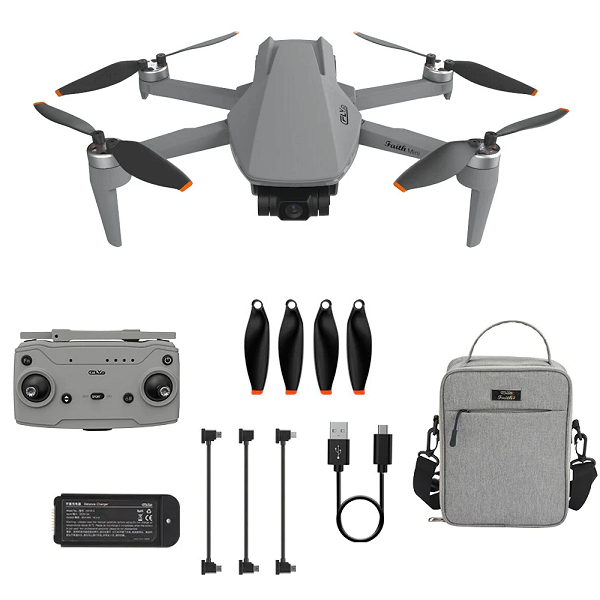 Квадрокоптер C-Fly Faith Mini с 4K и HD камерами GPS БК Gray (d357)