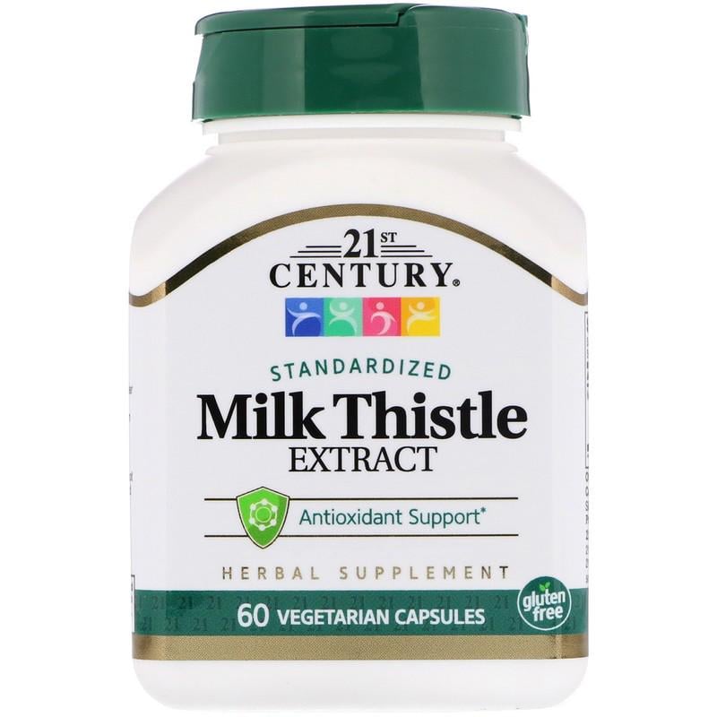 Натуральна добавка 21st Century Milk Thistle Extract Standardized 60 капсул