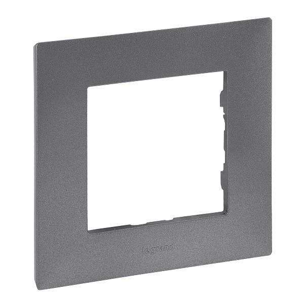 Рамка 1 пост Legrand 863491 Niloe Step пластик Сталь (11625382) Рамка 1 пост Legrand 863491 Niloe Step пластик Сталь (11625382)