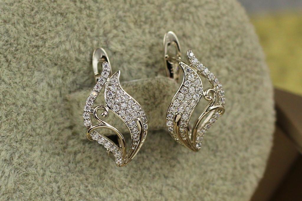 Сережки Xuping Jewelry Тюльпанчик 1,6 см Сріблястий (2142258414)