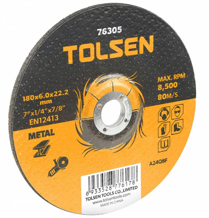 Диск шлифовальный по металлу Tolsen Tools 115х6,0х22,2 мм