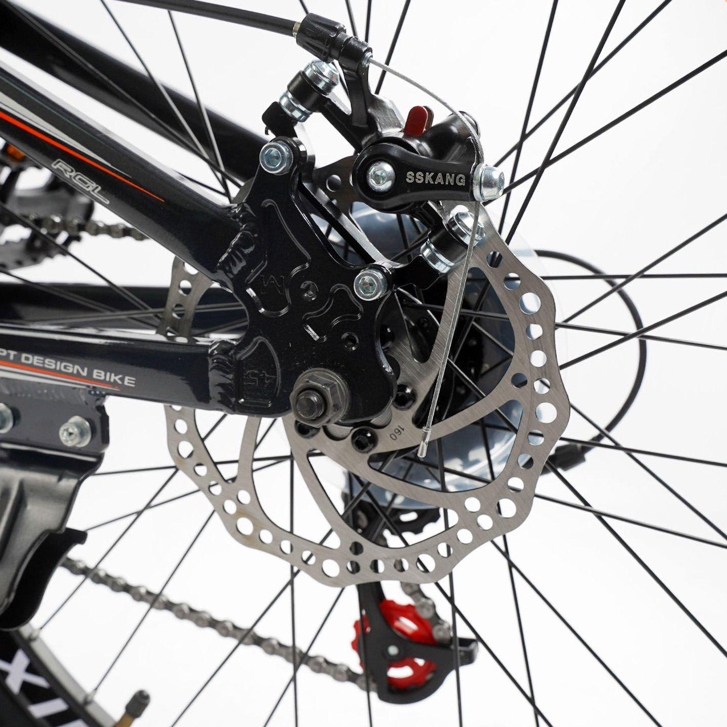 Велосипед горный Corso Fenix 24" подростковый алюминиевый Черно-оранжевый - фото 5 Велосипед горный Corso Fenix 24" подростковый алюминиевый Черно-оранжевый - фото 5