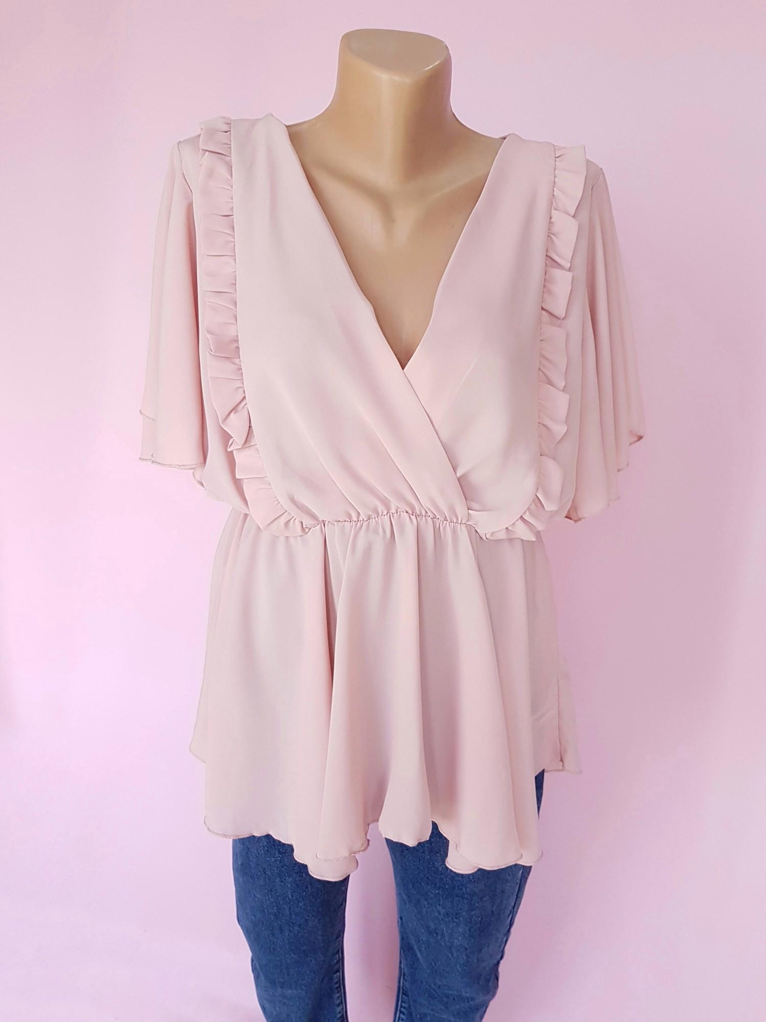 Блуза на запах Boohoo M Пыльная роза (10304/44) - фото 6 Блуза на запах Boohoo M Пыльная роза (10304/44) - фото 6