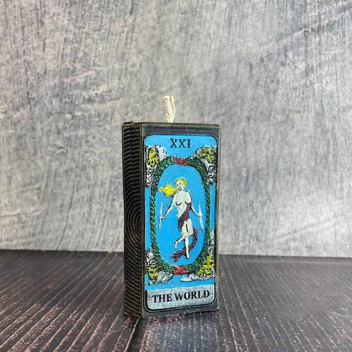 Свеча восковая карта Таро-Мир (1302)
