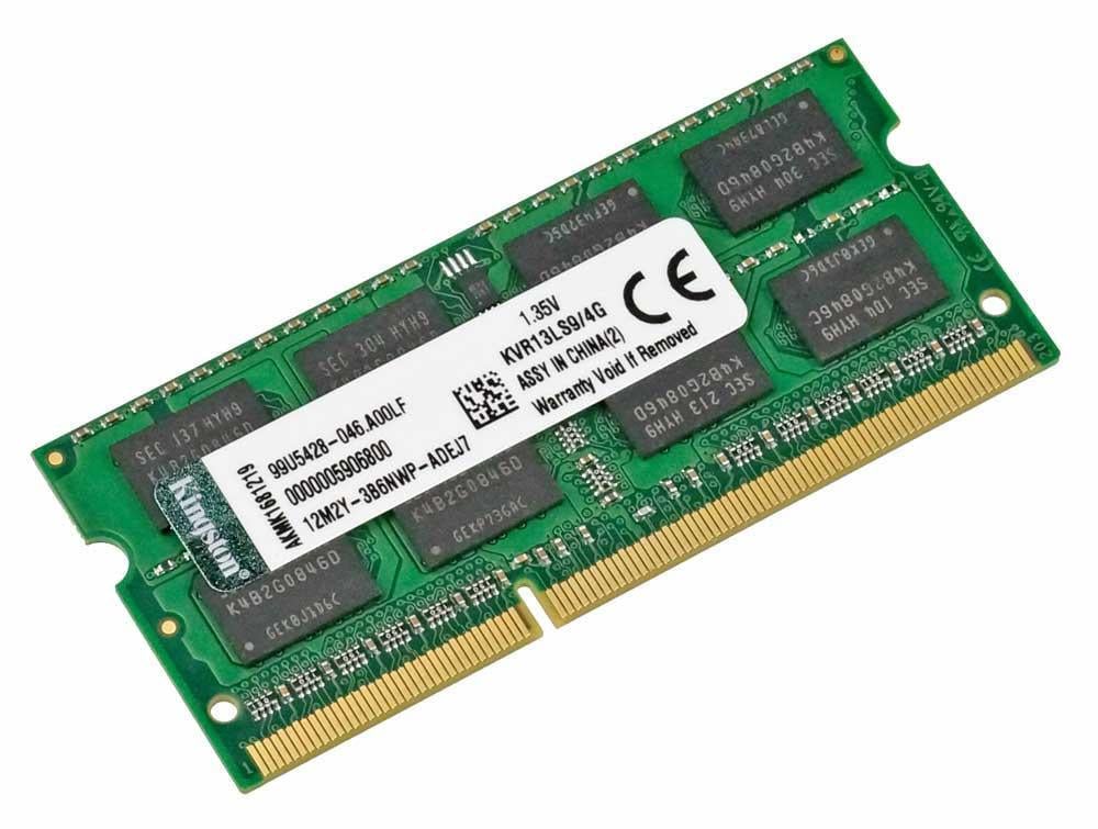 Оперативная память Kingston DDR3L 4GB 1333MHz (KVR13LS9/4G), для ноутбука, PC3L-10600 Оперативная память Kingston DDR3L 4GB 1333MHz (KVR13LS9/4G), для ноутбука, PC3L-10600