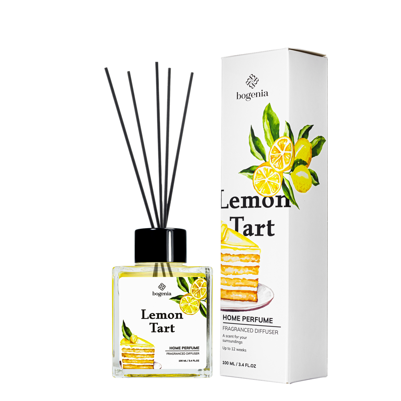 Аромадиффузор для дома Bogenia Lemon Tart BG360.009 парфюмированный 100 мл