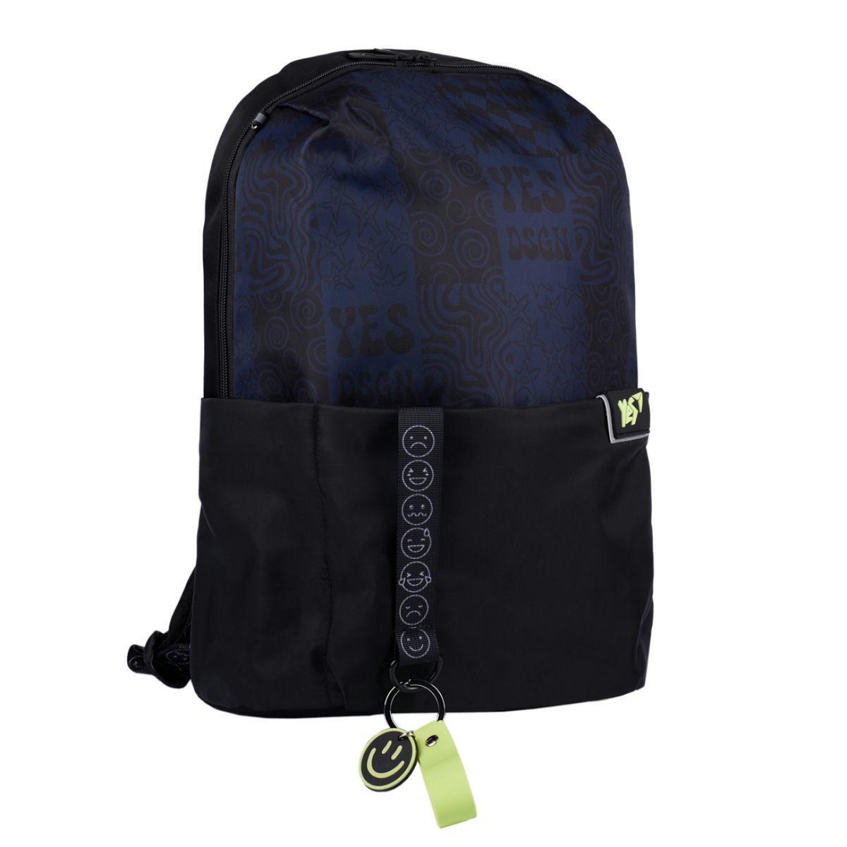 Рюкзак YES DSGN Smile 40x28x15 см 17 л Серый (559928)