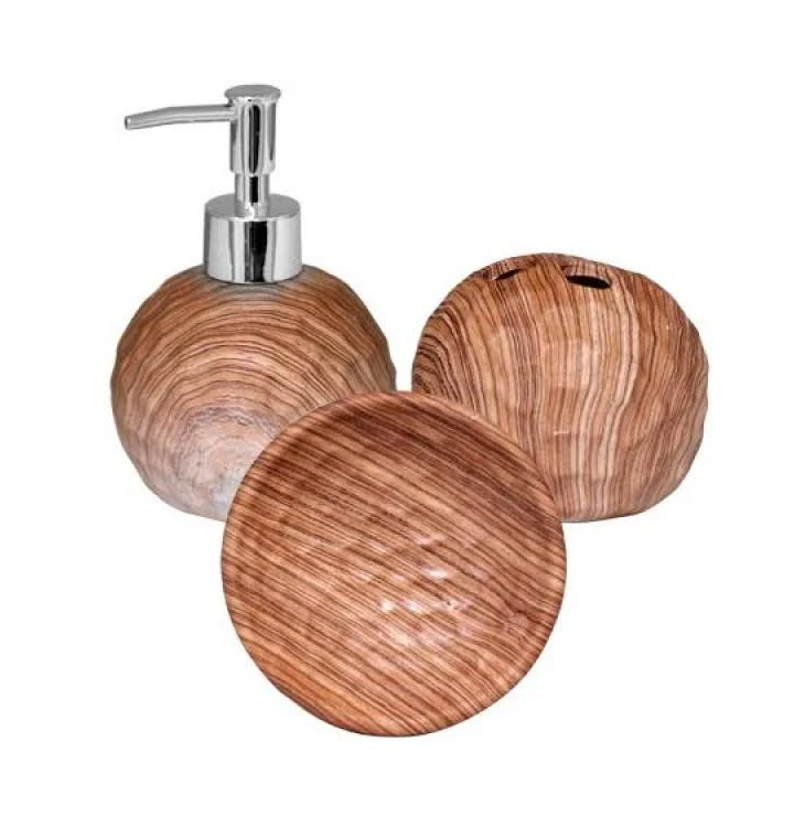 Набор аксессуаров для ванной комнаты керамический SNT Бук (MSN-888-06-006)