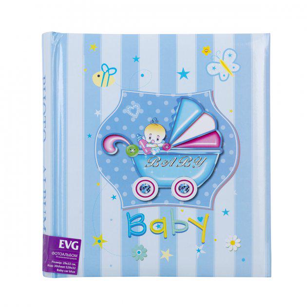 Альбом EVG Baby car 30 ст. 29x32 см Блакитний