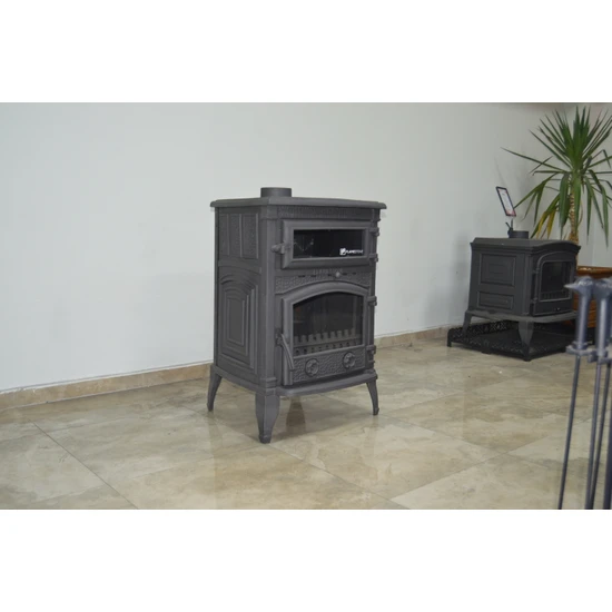 Піч чавунна Flame Stove Sirius Mega з духовкою та боковою дверкою (FS-013YK) - фото 2