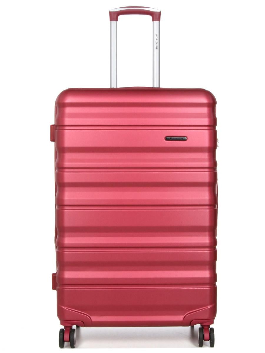 Чемодан Франция большая Worldline L 76х49х29+5 см 110 л 4,2 кг Бордовый (628)