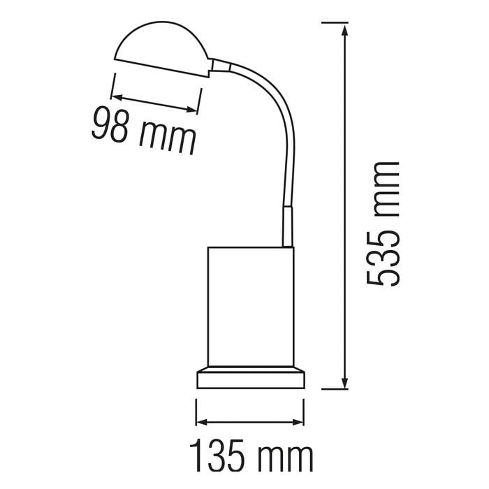 Настільна лампа Horoz Electric LED HL010L 3W 130Lm 3000K 220-240V Чорний (32213-1) - фото 2