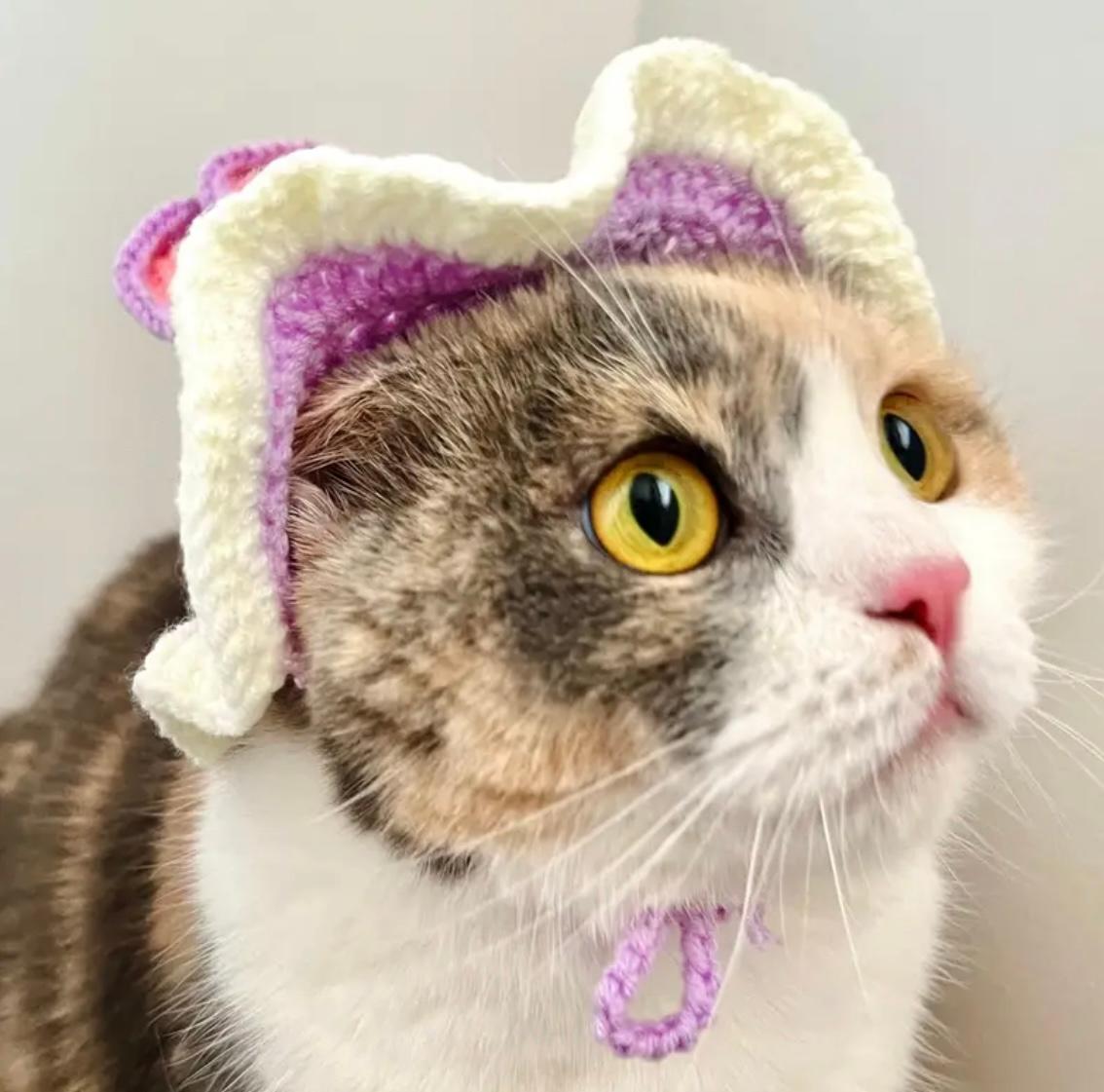 Шапка для кошек и собак Bunny M Purple (565676546) - фото 4