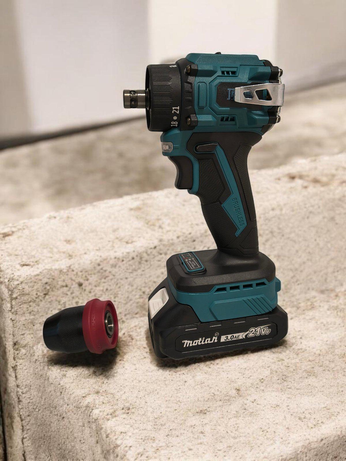 Шуруповерт NANTONG с быстросъемным металлическим патроном с 2 АКБ