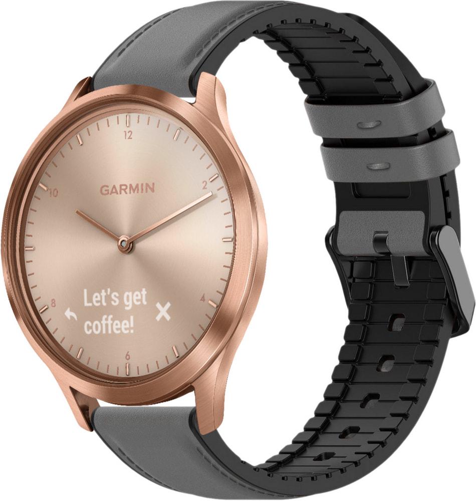 Ремешок кожаный Tamyx для Garmin Vivomove HR Grey (31580-33) Ремешок кожаный Tamyx для Garmin Vivomove HR Grey (31580-33)