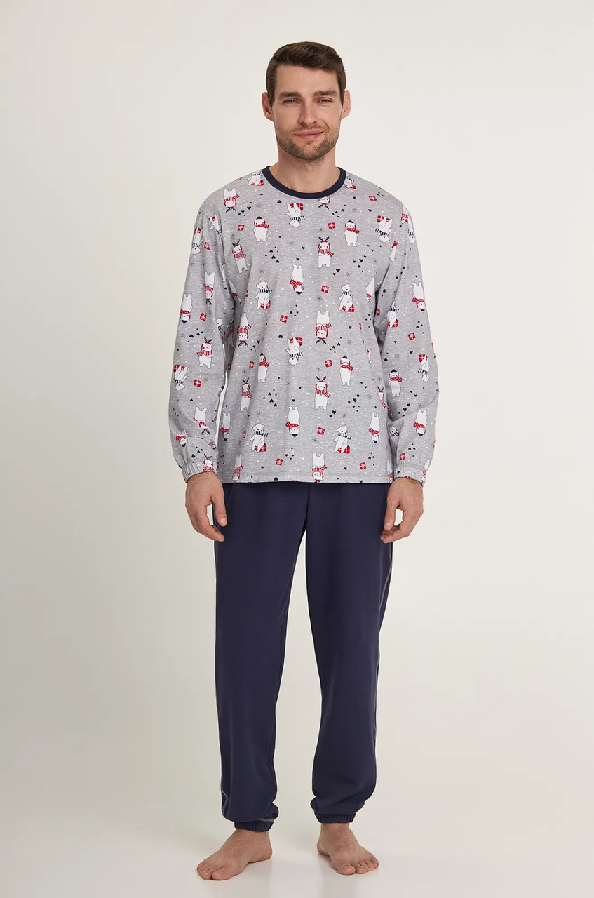 Пижама мужская Ellen BEAR CLUB 0881/02/01 M Серый (31329370)
