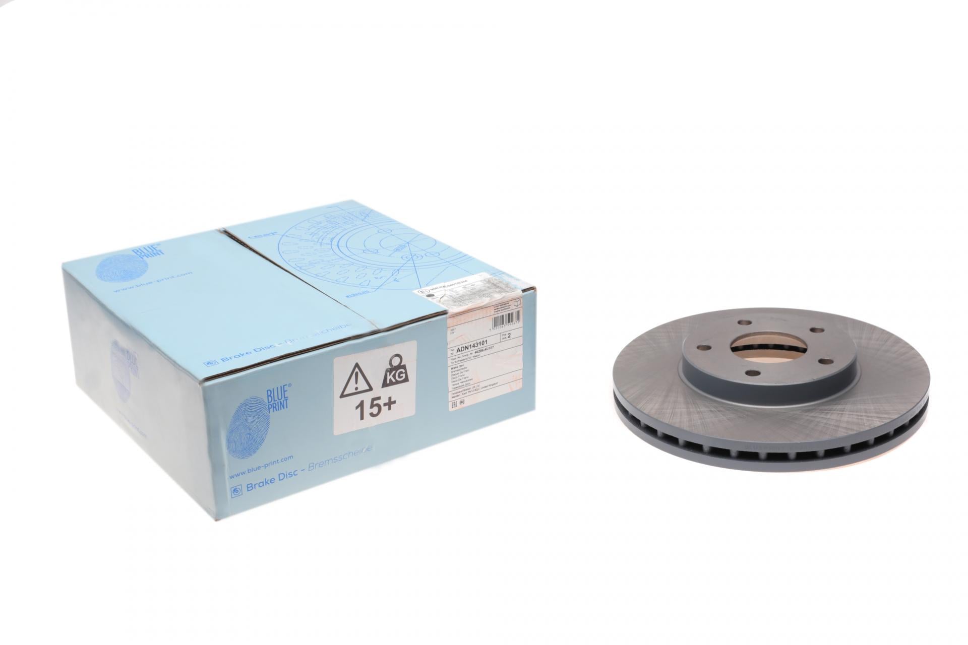 Диск тормозной передний BLUE PRINT для Nissan Almera/Primera/X-Trail 01-13 280x28 мм (ADN143101)