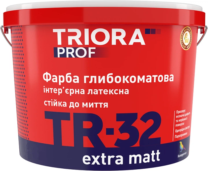 Краска интерьерная глубокоматовая TRIORA TR-32 Extra Matt 1 л (3150871332)