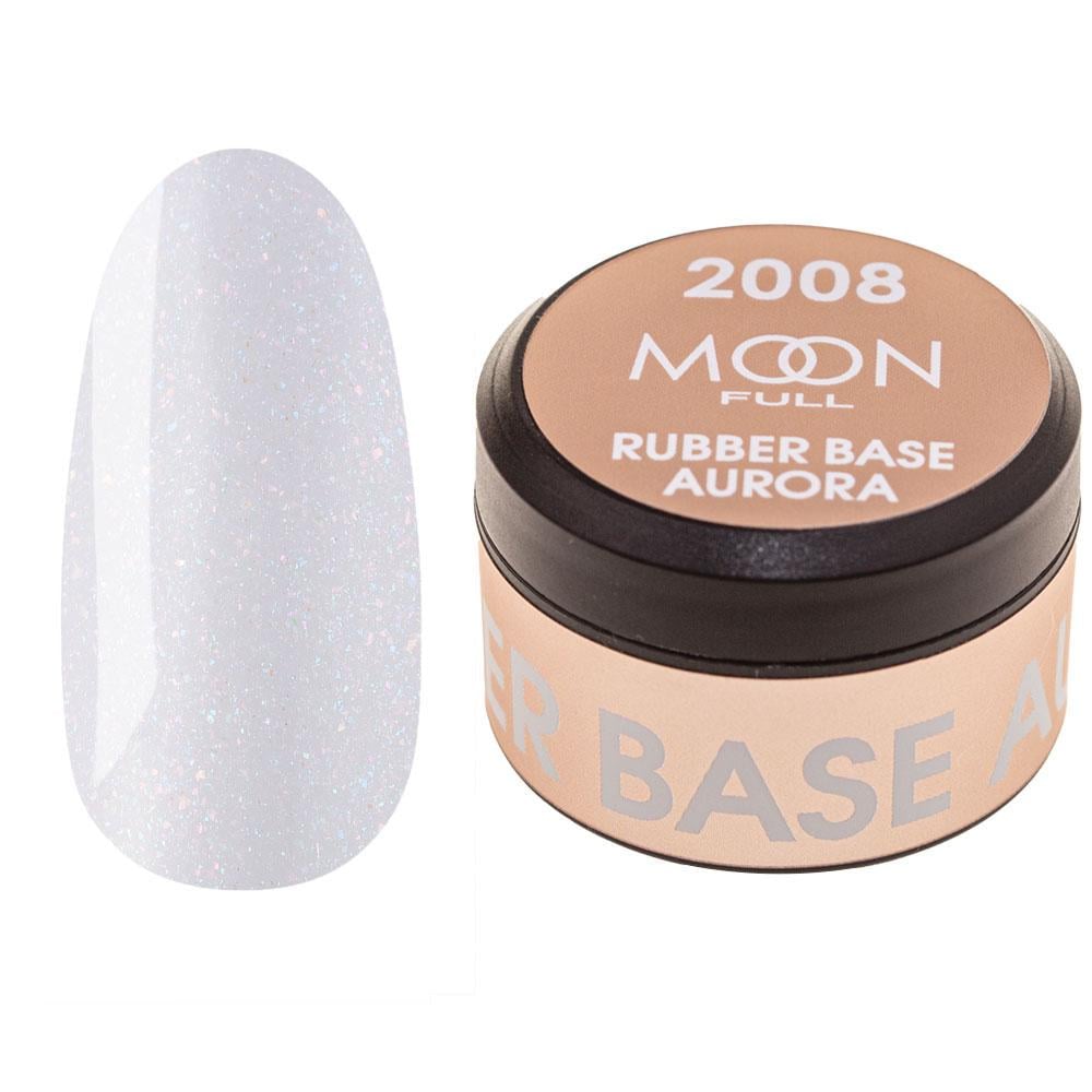 Базовое покрытие цветное Moon Full Rubber Base Aurora №2008 15 мл