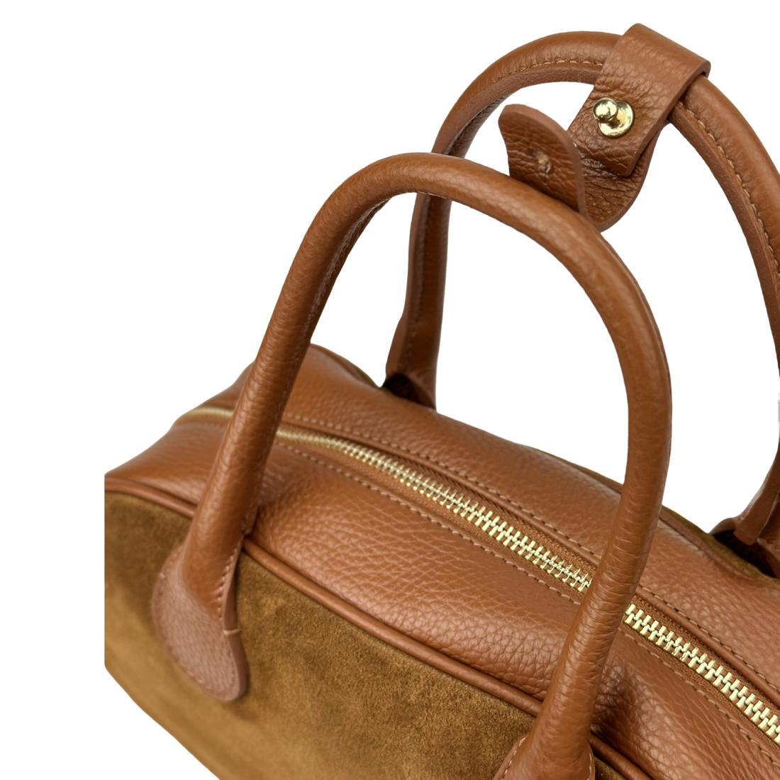 Жіноча сумка Royal Bag F-IT-3017C замшева Коричневий (8079) - фото 8 Жіноча сумка Royal Bag F-IT-3017C замшева Коричневий (8079) - фото 8