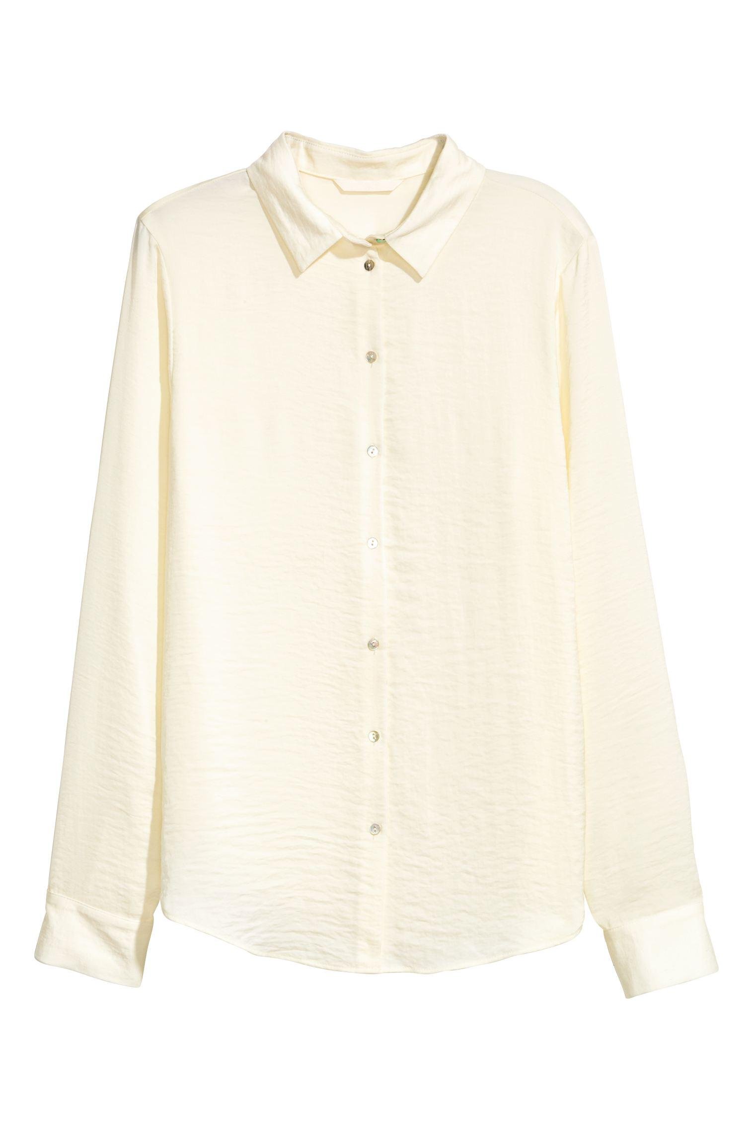 Блуза H&M р. 42 Молочный (1111478735)