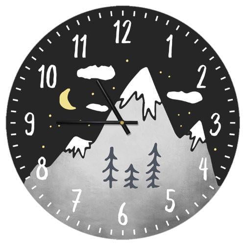 Часы настенные круглые Presentville Горы 36 см (CHR P 20A022)