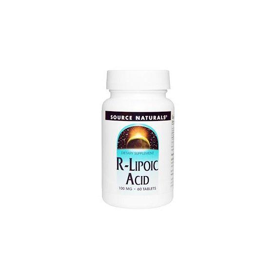 Альфа-липоевая кислота Source Naturals R-Lipoic Acid 100 мг 60 Tabs