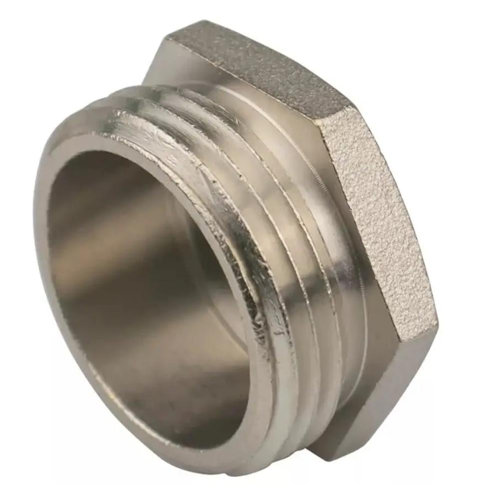 Заглушка латунная никелированная Karro 1" наружная резьба (SQ-1030523)
