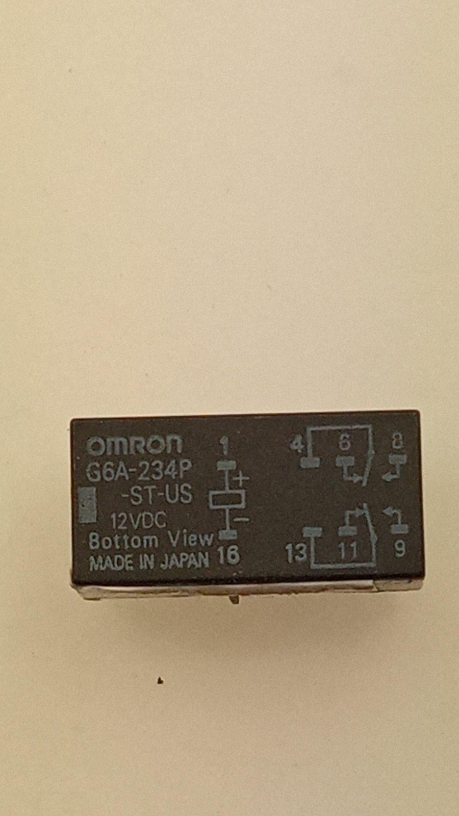 Реле Omron G6A-234P-ST-US 12VDC/0.6A,125VAC 20x10x7 мм (17292)