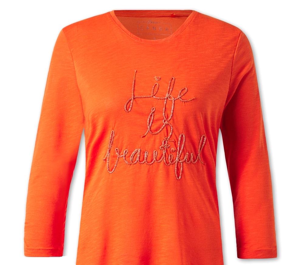 Футболка C&A 64372/2076992x26 довгий рукав жіноча XS Помаранчевий (184284) - фото 3 Футболка C&A 64372/2076992x26 довгий рукав жіноча XS Помаранчевий (184284) - фото 3