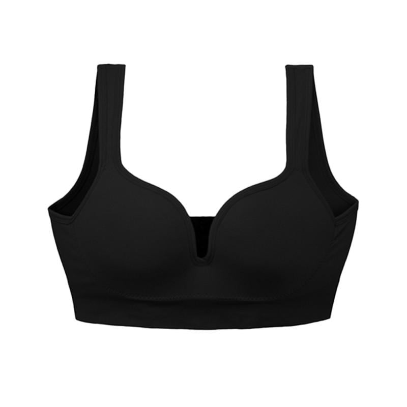 3D-топ женский Lesko 839#U с моделирующим эффектом/пушап и глубоким декольте M Черный (27639535)