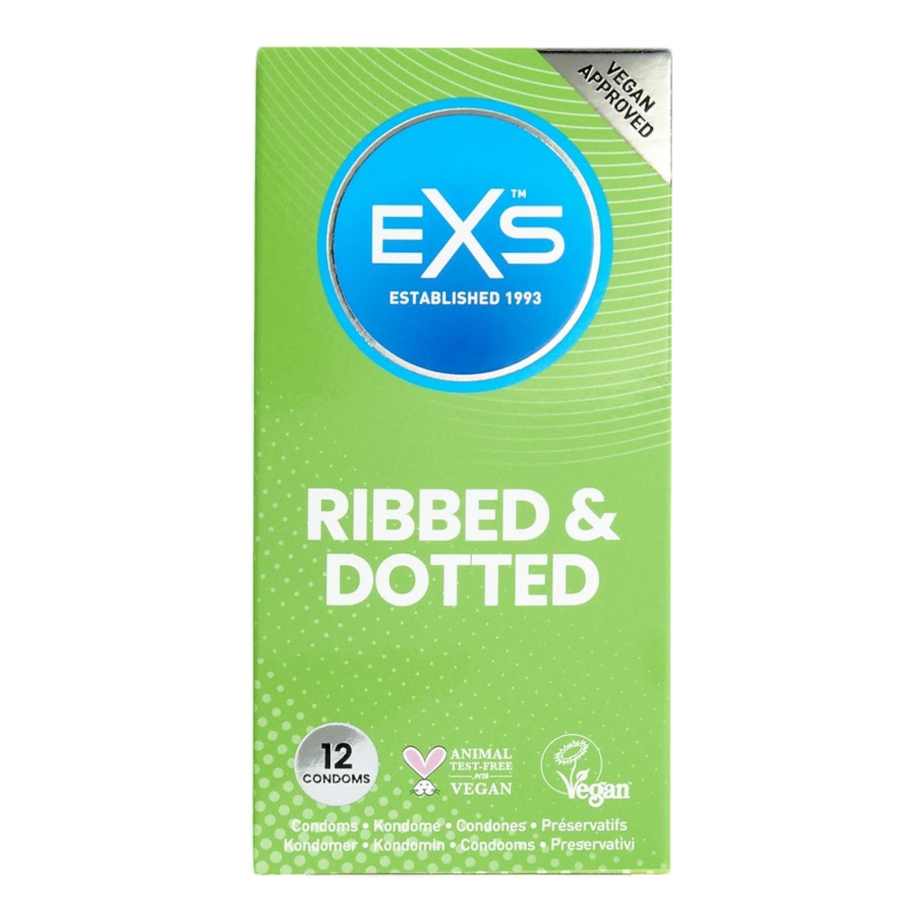Презервативи точково-ребристі Ribbed and Dotted EXS №12 - фото 2