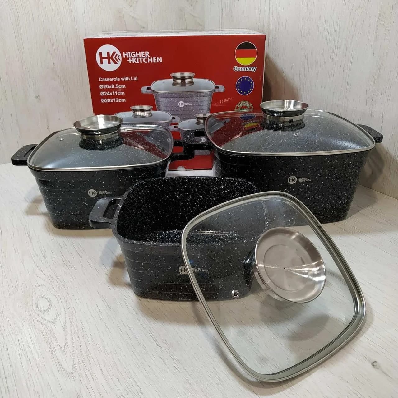 Набор посуды HIGHER+KITCHEN HK-301 6 пр. Brown