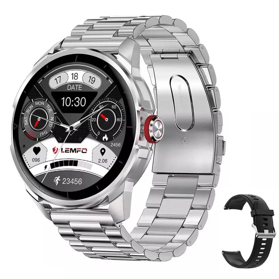 Смарт-годинник Lemfo LF26 Pro 2 ремінці Silver (bc31abf9) - фото 6